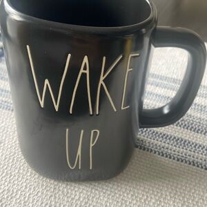 Rae Dunn black wake up mug